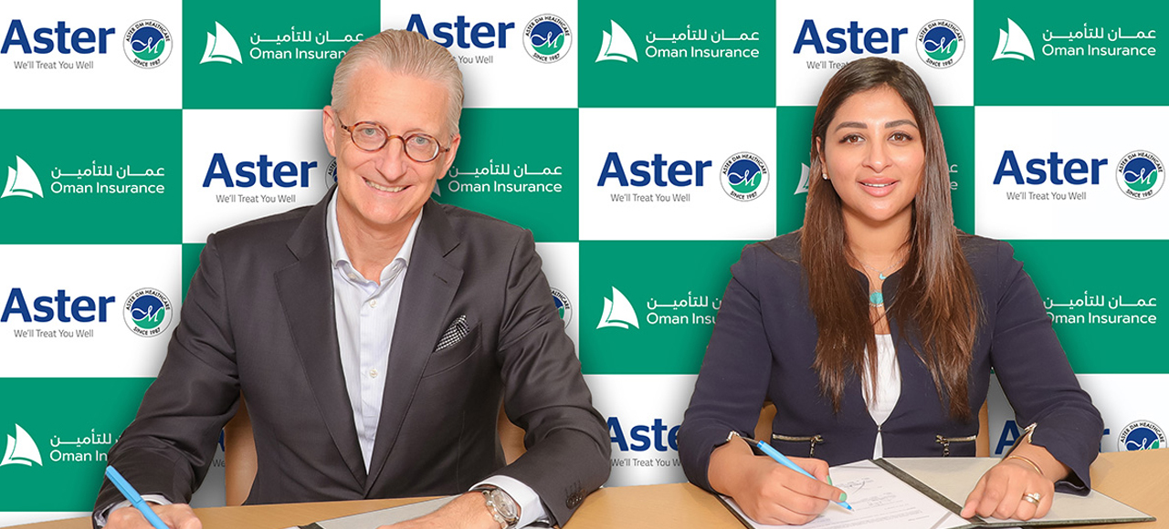 Oman Insurance Aster Partnership Banner